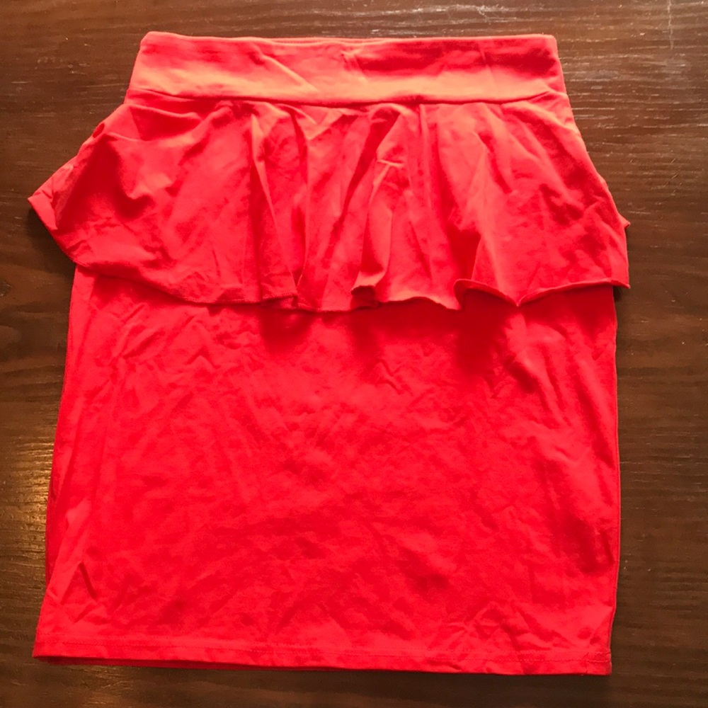 Red skirt